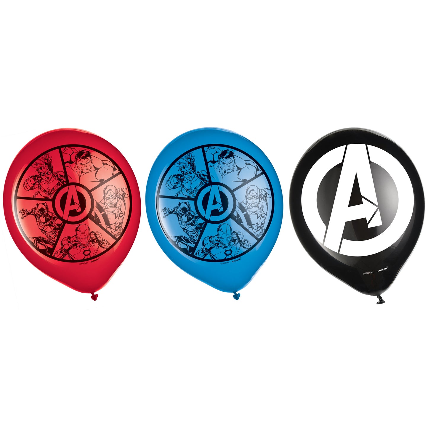 Marvel Avengers Powers Unite 12" Latex Balloons, 6-pc