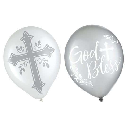 Holy Day Round 12" Latex Balloons, 15-pc