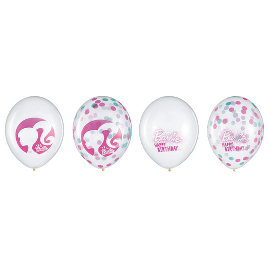 Barbie Dream Together Latex Confetti Balloons, 6-pc