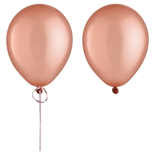 Pearl Rose Gold 9" Latex Balloon, 20-pc
