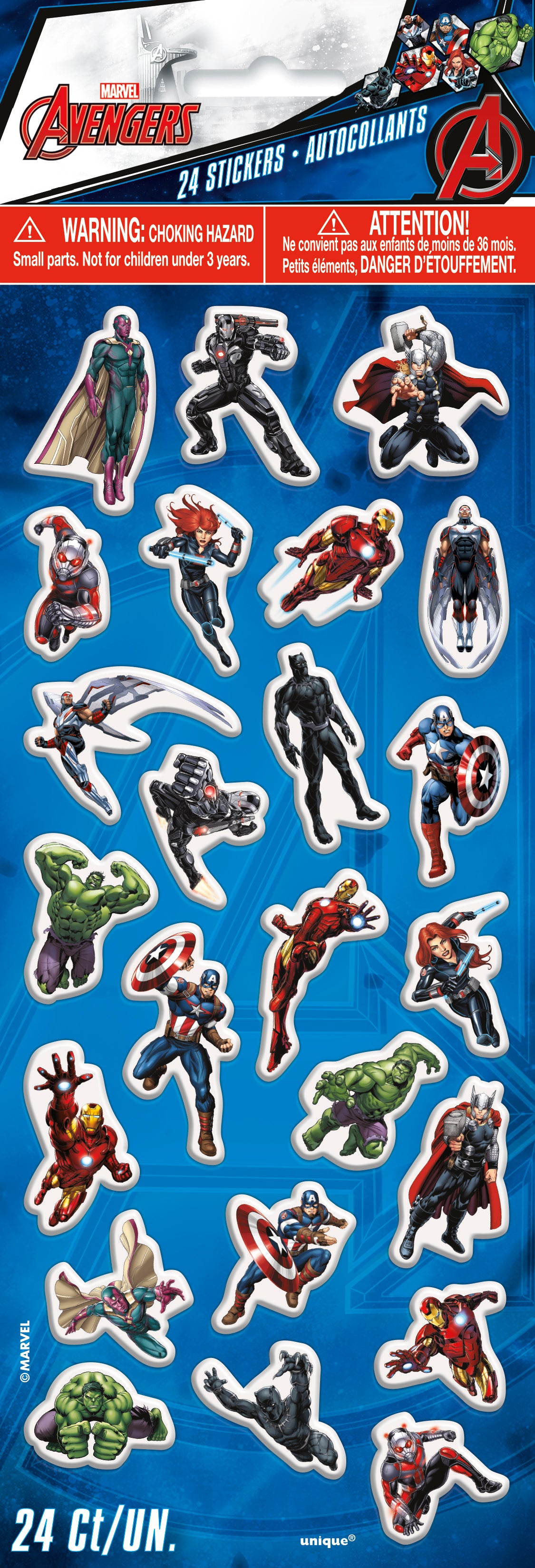 Avengers Puffy Sticker Sheet, 1-pc