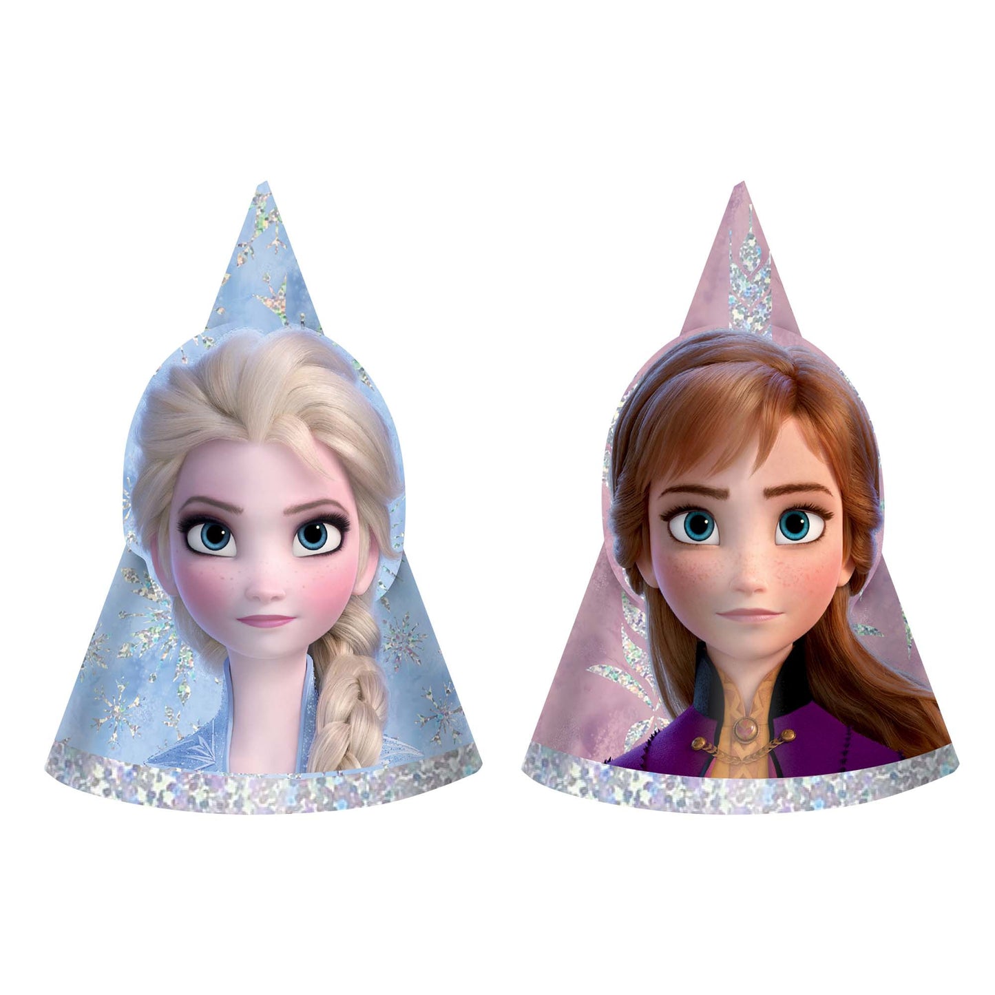Chapeaux de fête La Reine des Neiges 2 de Disney, 8 pces