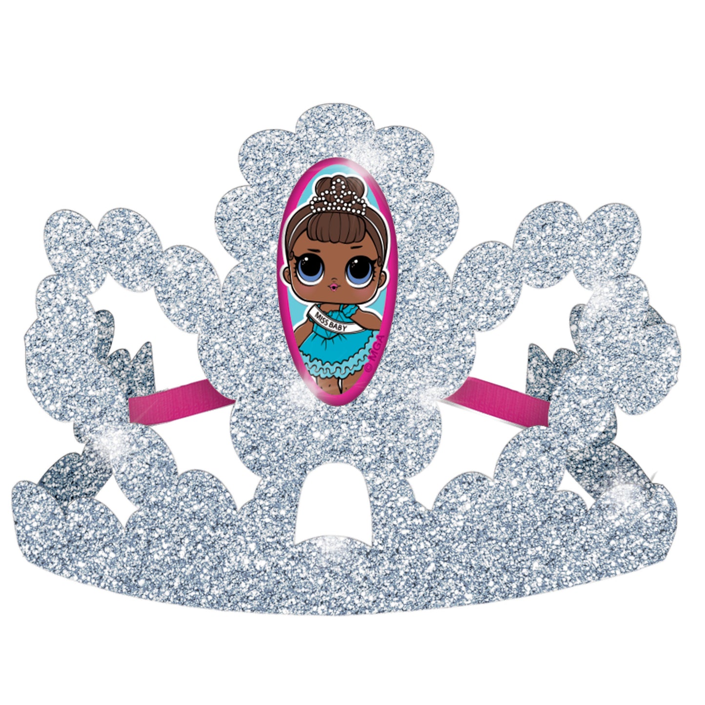 LOL Surprise! Together 4 Eva Glitter Paper Tiaras, 8-pc