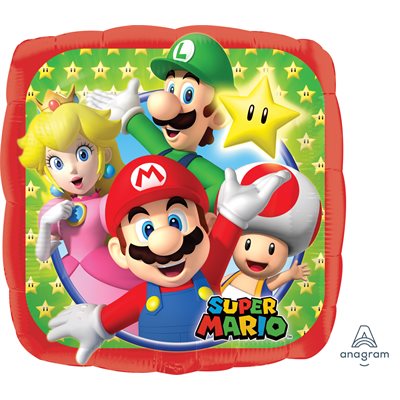 Super Mario Brothers Foil Balloon, 18"