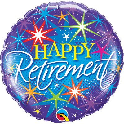 Ballon aluminium Happy Retirement, 18"