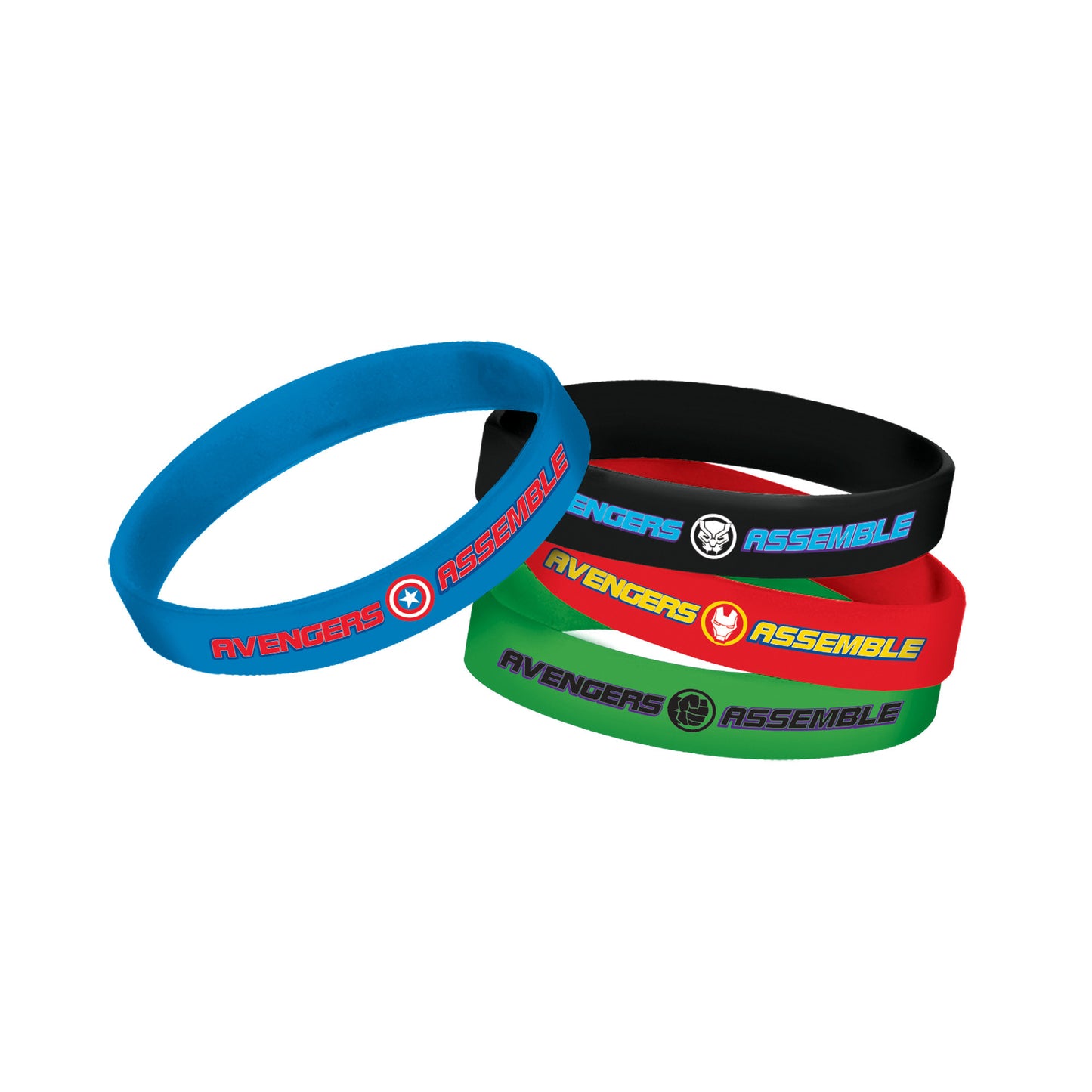 Marvel Powers Unite Rubber Favor Bracelets, 4-pc