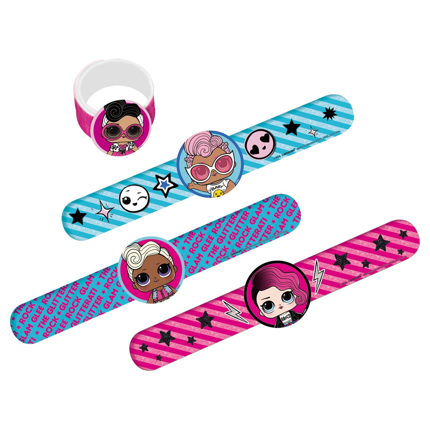 LOL Surprise! Together 4 Eva Slap Bracelets, 4-pc