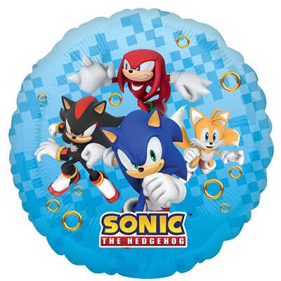 Ballon en aluminium Sonic The Hedgehog 2, 18"