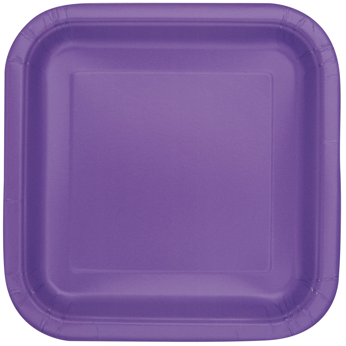 Neon Purple Square 9" Dinner Plates, 14-pc