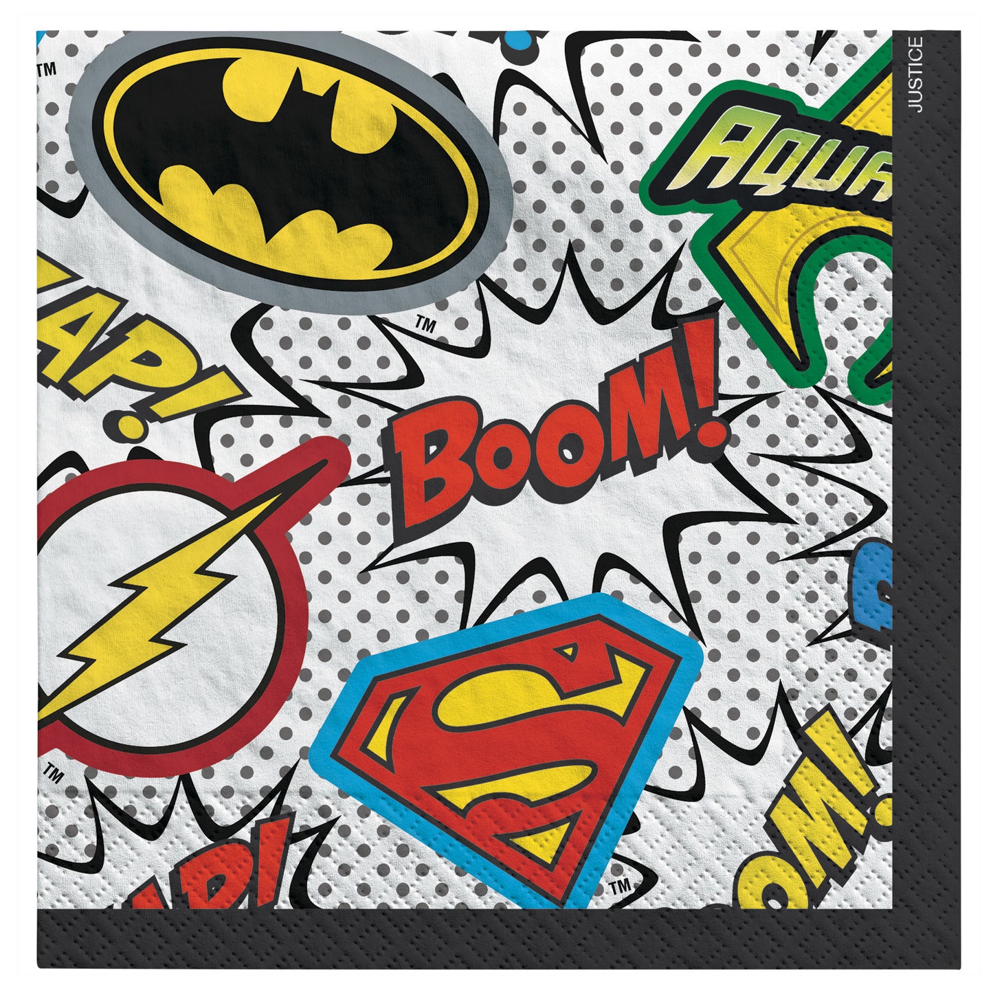 Justice League Beverage Napkins, 16-pc