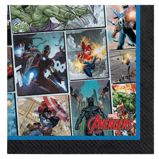 Marvel Powers Unite Beverage Napkins, 16-pc