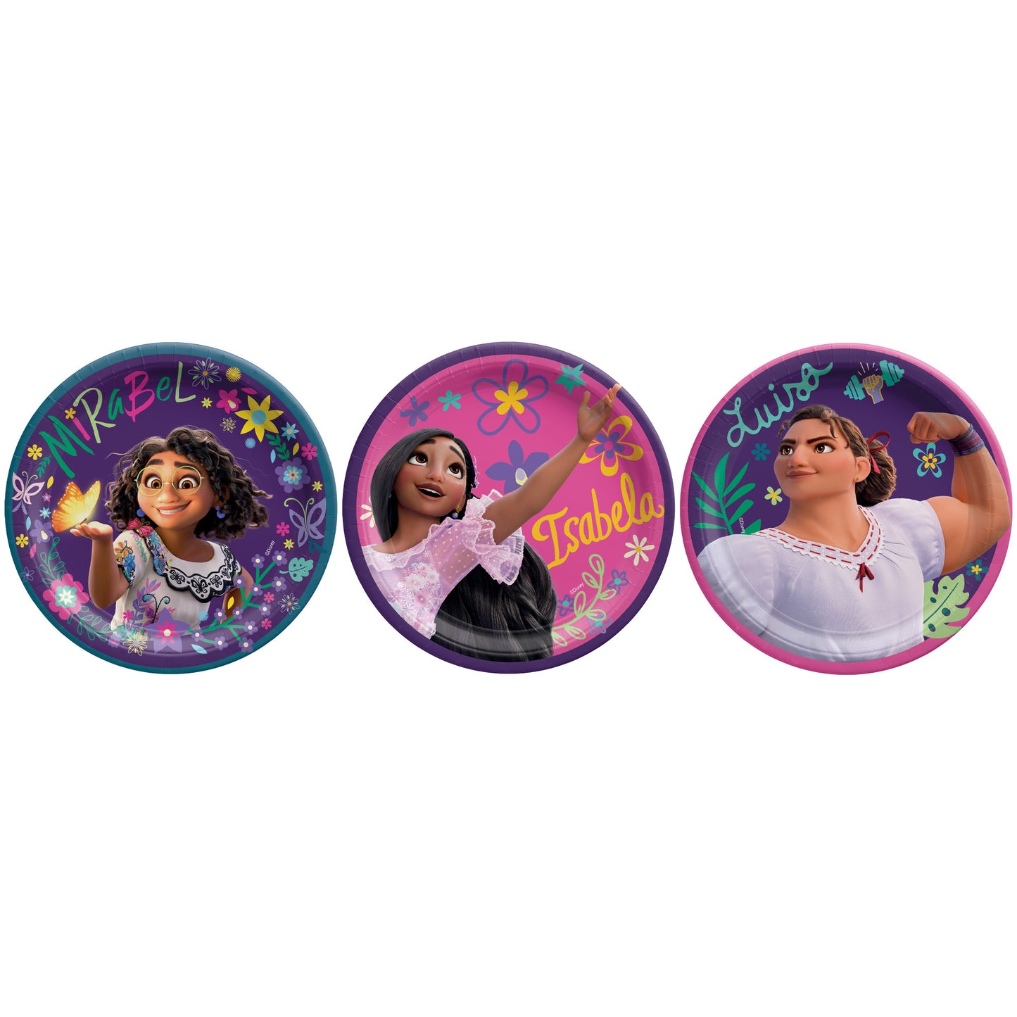 Disney Encanto Assorted Round 7" Plates, 8-pc