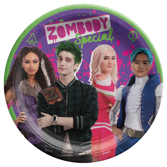 Zombies 3 Round 7" Dessert Plates, 8-pc