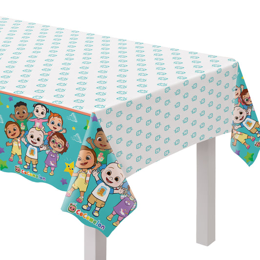 CoComelon Rectangular Plastic Table Cover, 54" x 96"