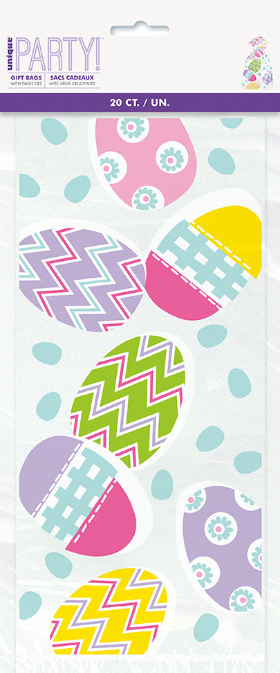 Lilac Easter Cellophane Bags, 20-pc