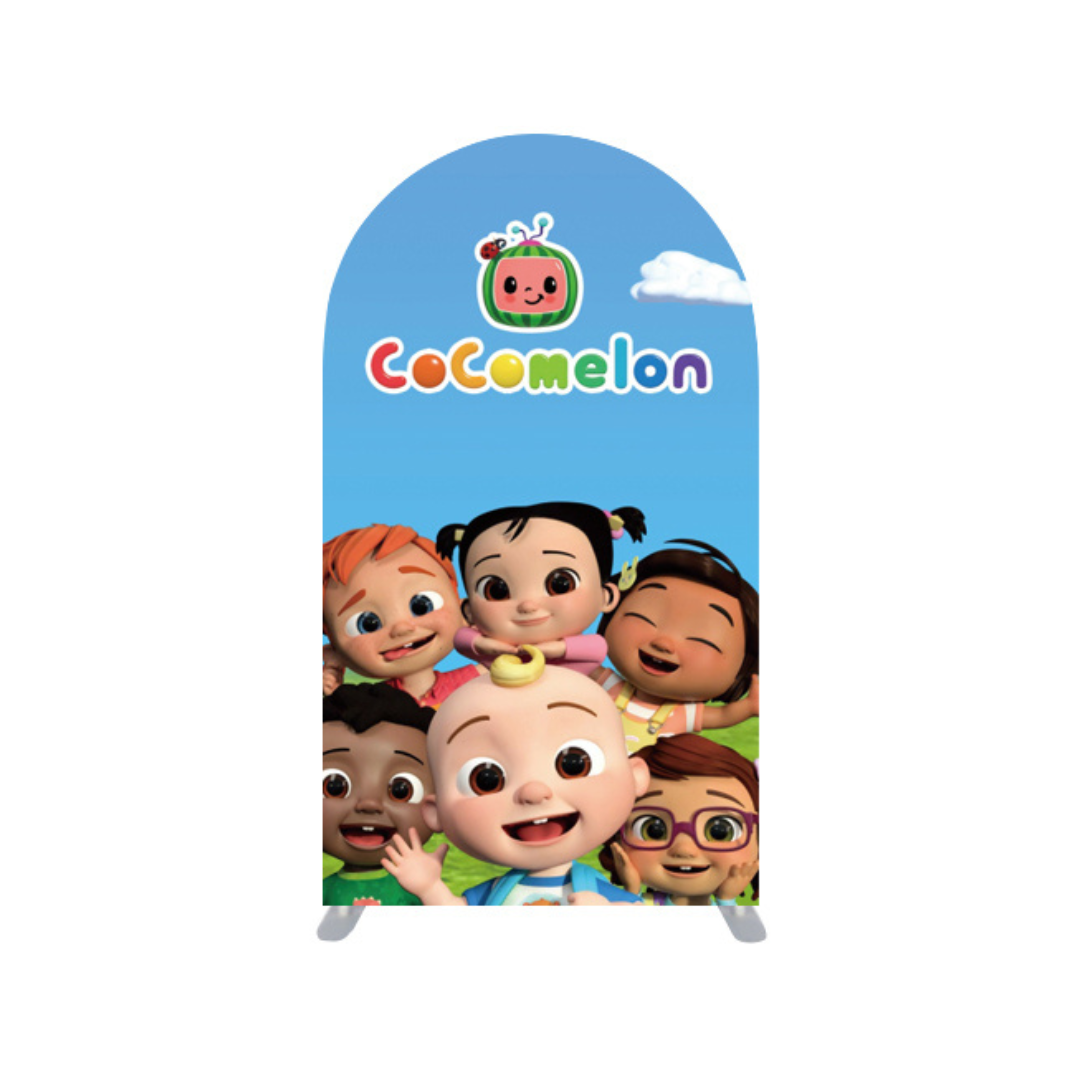 *Location* Cocomelon All Characters Large Arch, 4x7-Ft – Party Planet