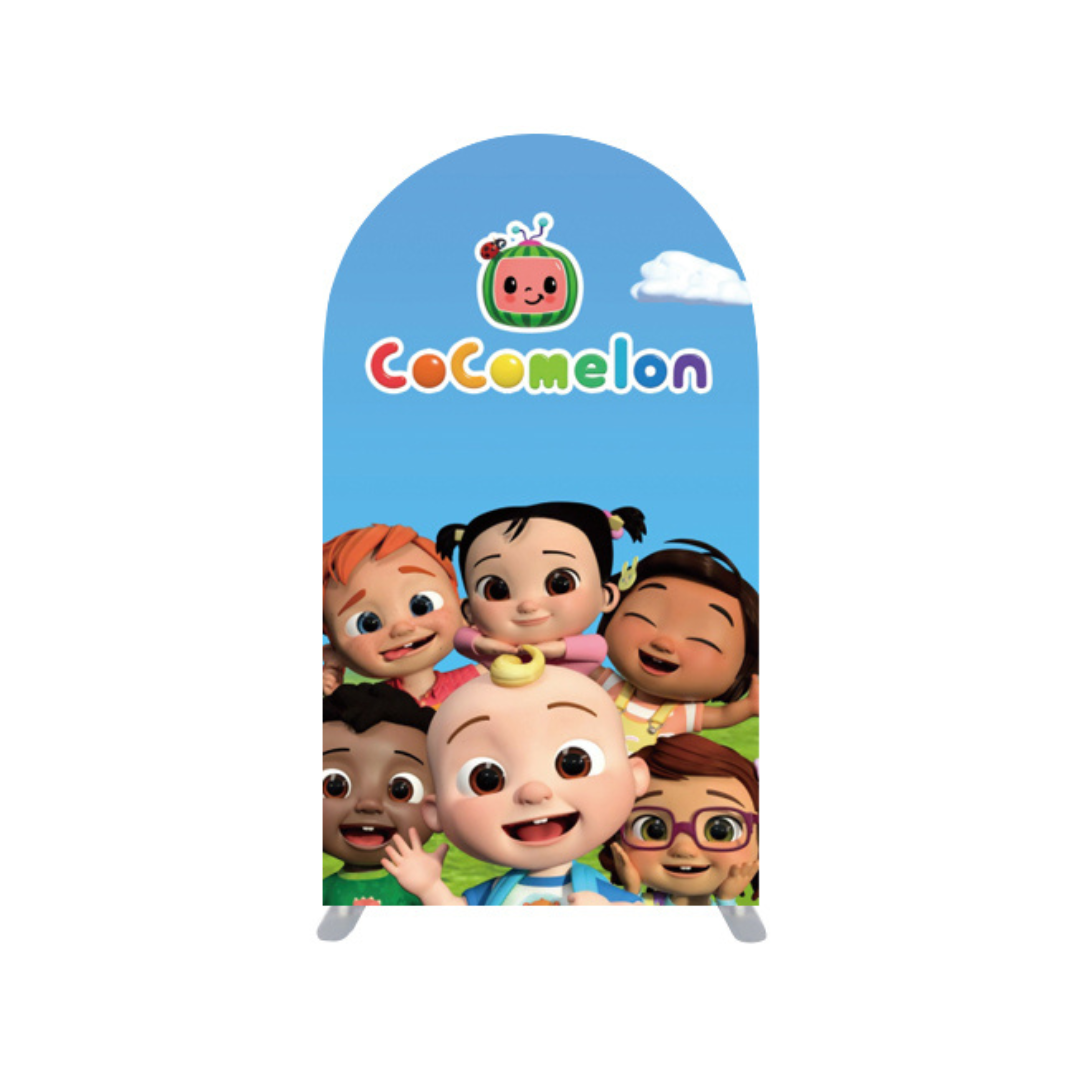 *Rental* Cocomelon All Characters Large Arch, 4x7-Ft