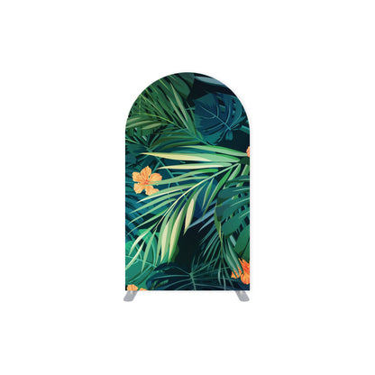 *Location* Grande Arche Tropical Leaves, 4x7-Ft