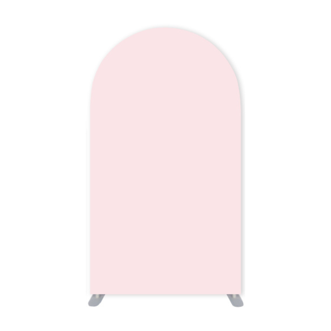 *Rental* Pastel Pink and Gold Baby Shower Girl Large Arch, 4x7-Ft