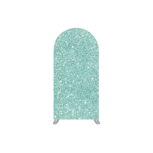 *Rental* Turquoise with Glitter Small Arch, 3x6-Ft