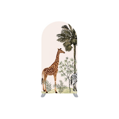 *Location* Giraffe Safari Aquarelle Petite Arche, 3x6-Ft