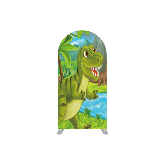 *Rental* Dinosaur Kids Green Small Arch, 3x6-Ft