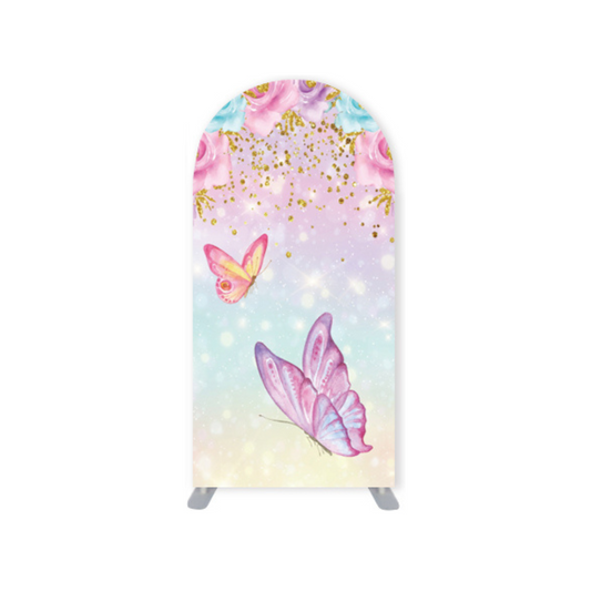 *Rental* Two Butterflies Small Arch, 3x6-Ft