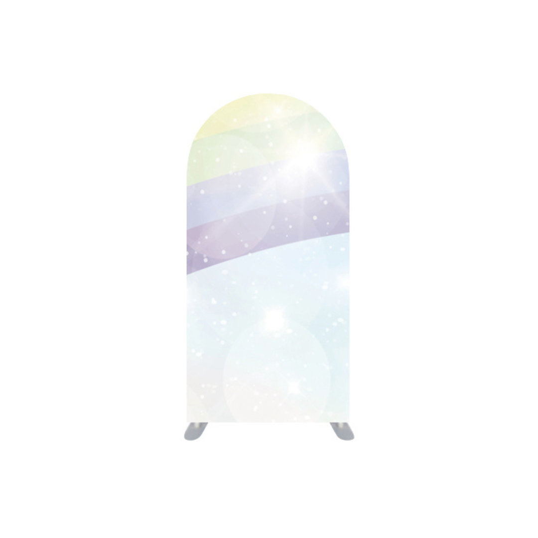 *Rental* Pastel Unicorn Rainbow Small Arch, 3x6-Ft
