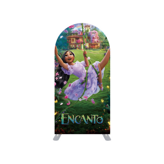 *Rental* Encanto Purple Dress Small Arch, 3x6-Ft