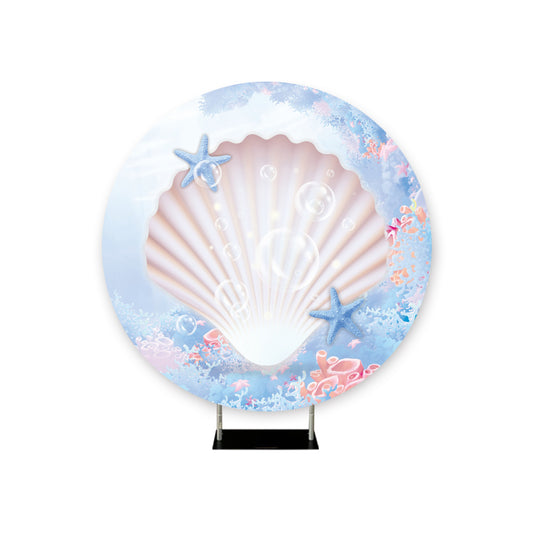 *Rental* Mermaid Seashell Round, 6 ½ Circumference