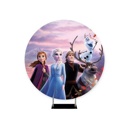 *Location* Frozen Anna, Elsa, Kristoff, Sven et Olaf Round, 6 ½ Circonférence