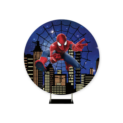 Spiderman City Background Round
