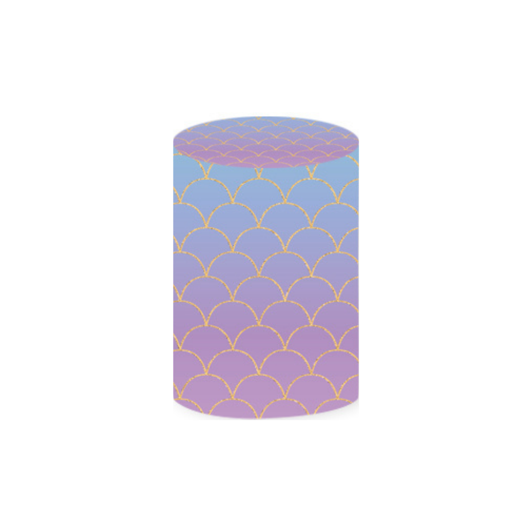 *Rental* Mermaid Scales Cylinder Medium, 36x75 cm