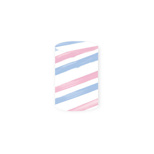 *Rental* Gender Reveal Pastel Stripes Cylinder Medium, 36x75 cm