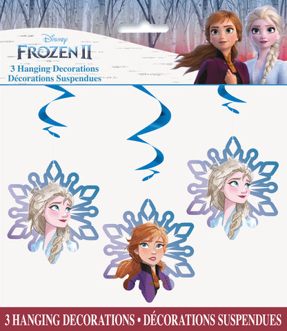 Disney Frozen 2 Hanging Swirl Decorations 26", 3-pc
