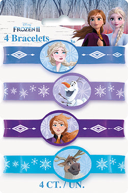 Bracelets extensibles La Reine des Neiges 2 de Disney, 4 pces