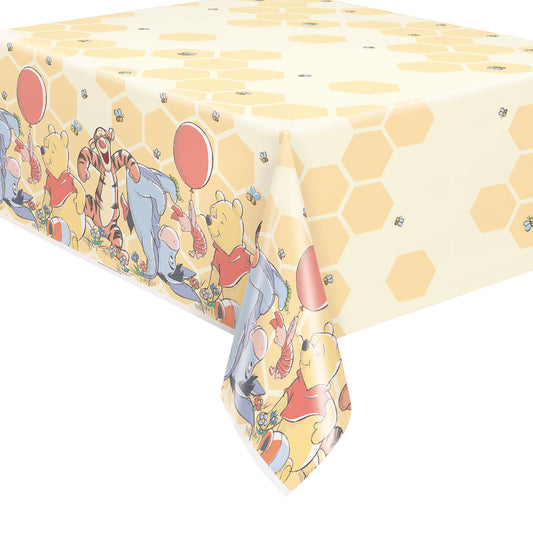 Disney Winnie the Pooh Rectangular Plastic Table Cover, 54" x 84"