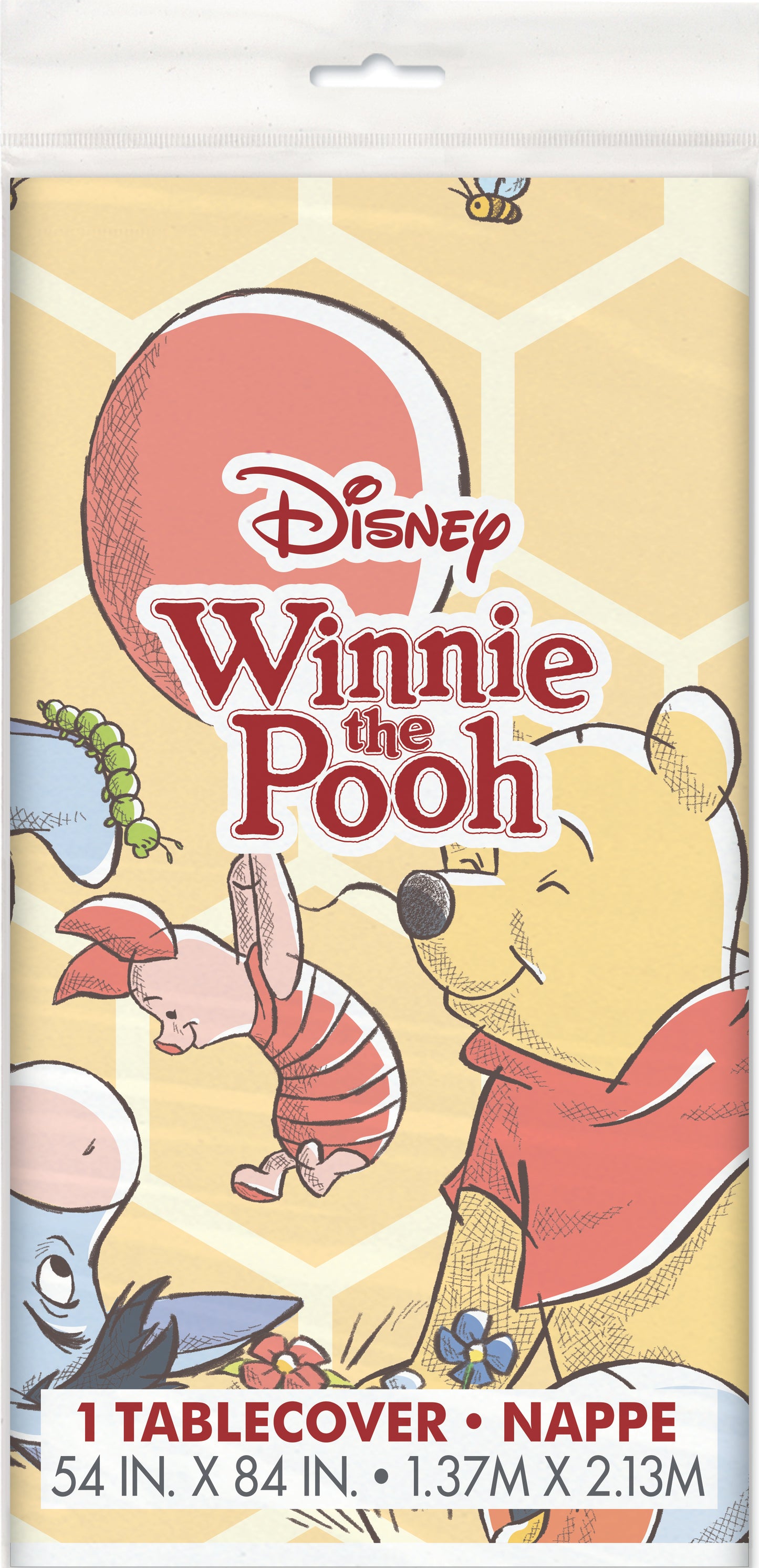 Disney Winnie the Pooh Rectangular Plastic Table Cover, 54" x 84"