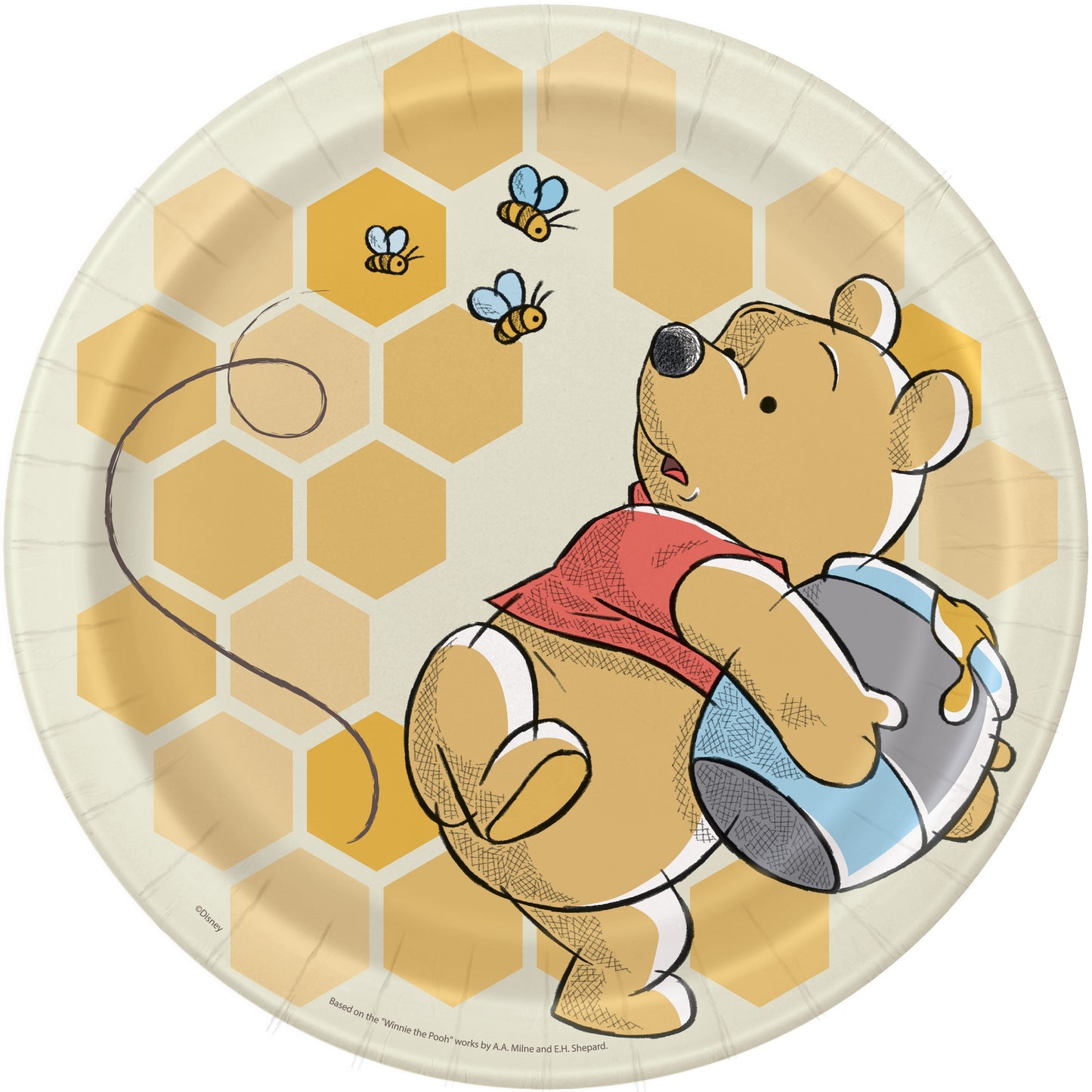 Disney Winnie the Pooh Round 9" Dinner Plates, 8-pc