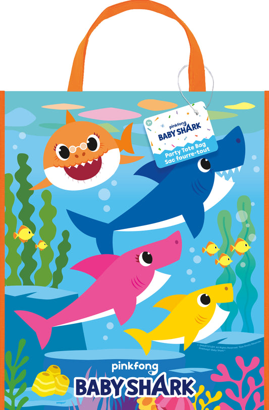 Baby Shark Tote Bag, 13" x 11"