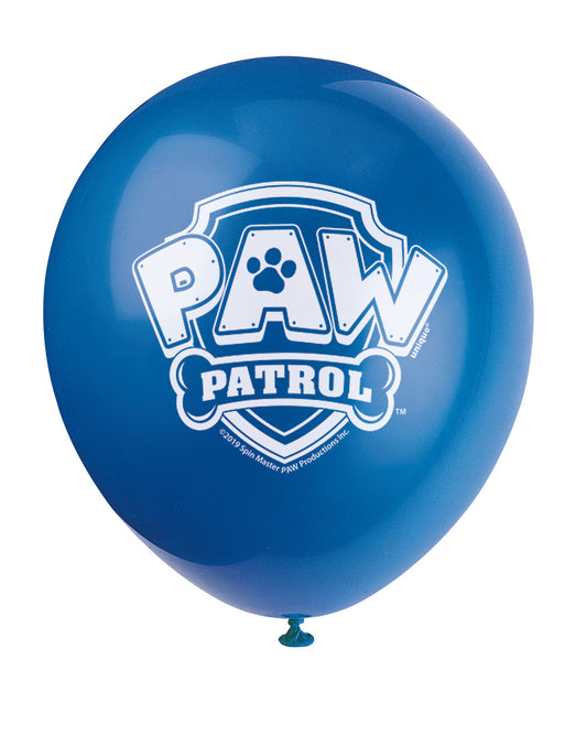 Ballons en latex de 12 po Pat' Patrouille, 8 pces