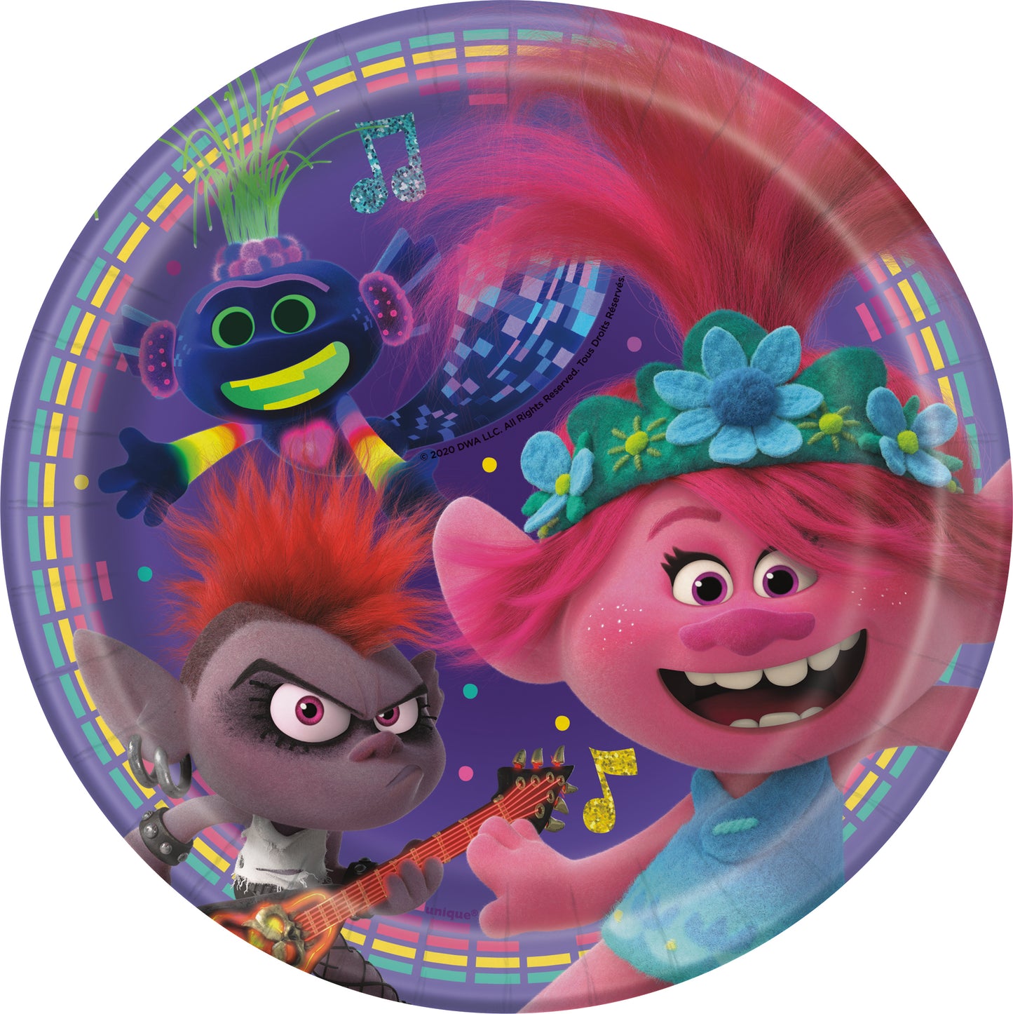 Trolls Round 7" Dessert Plates, 8-pc