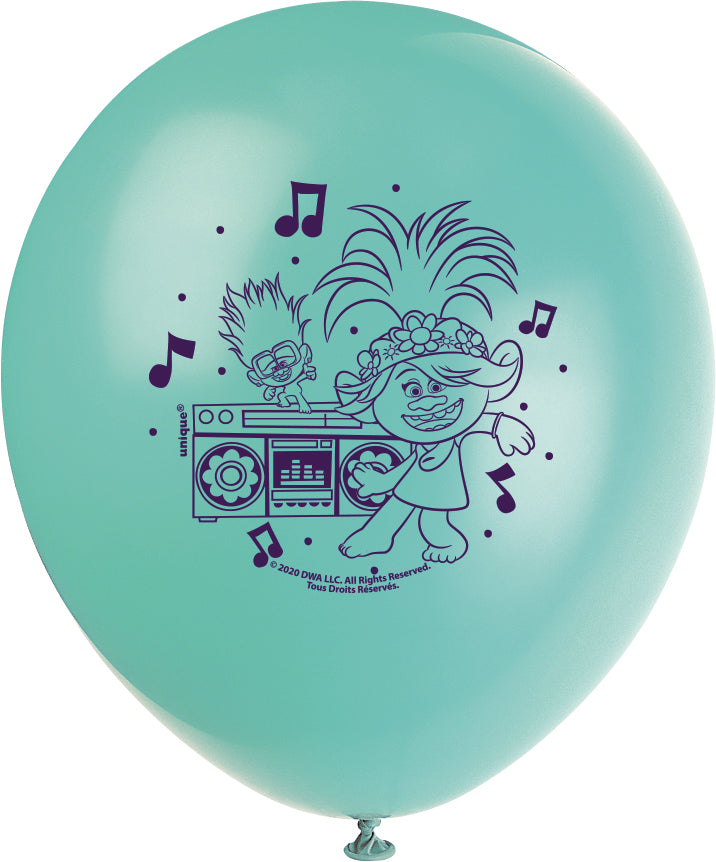 Trolls 12" Latex Balloons, 8-pc