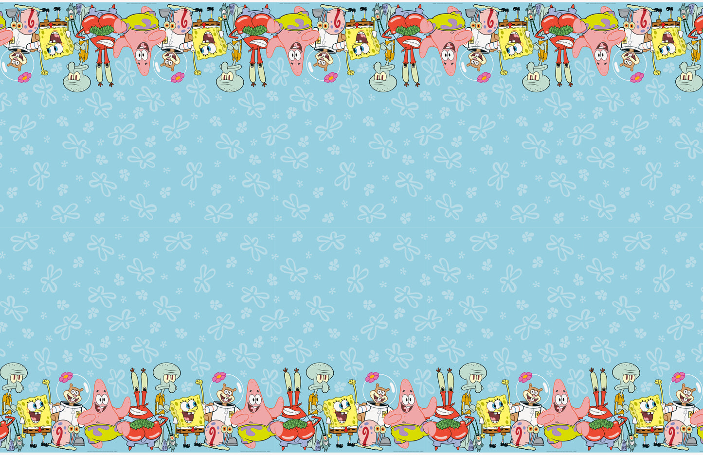 Housse de table rectangulaire en plastique SpongeBob SquarePants, 54" x 84" 