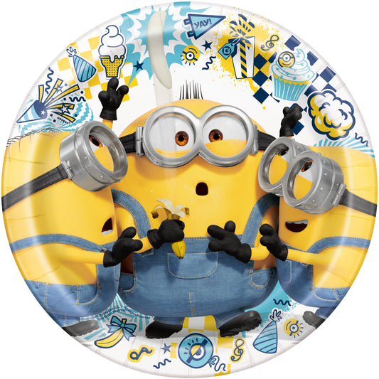 Minions 2 Round 9" Dinner Plates, 8-pc