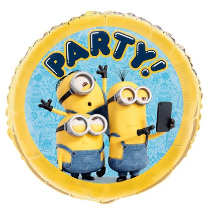 Minions 2 Round Foil Balloon, 18"