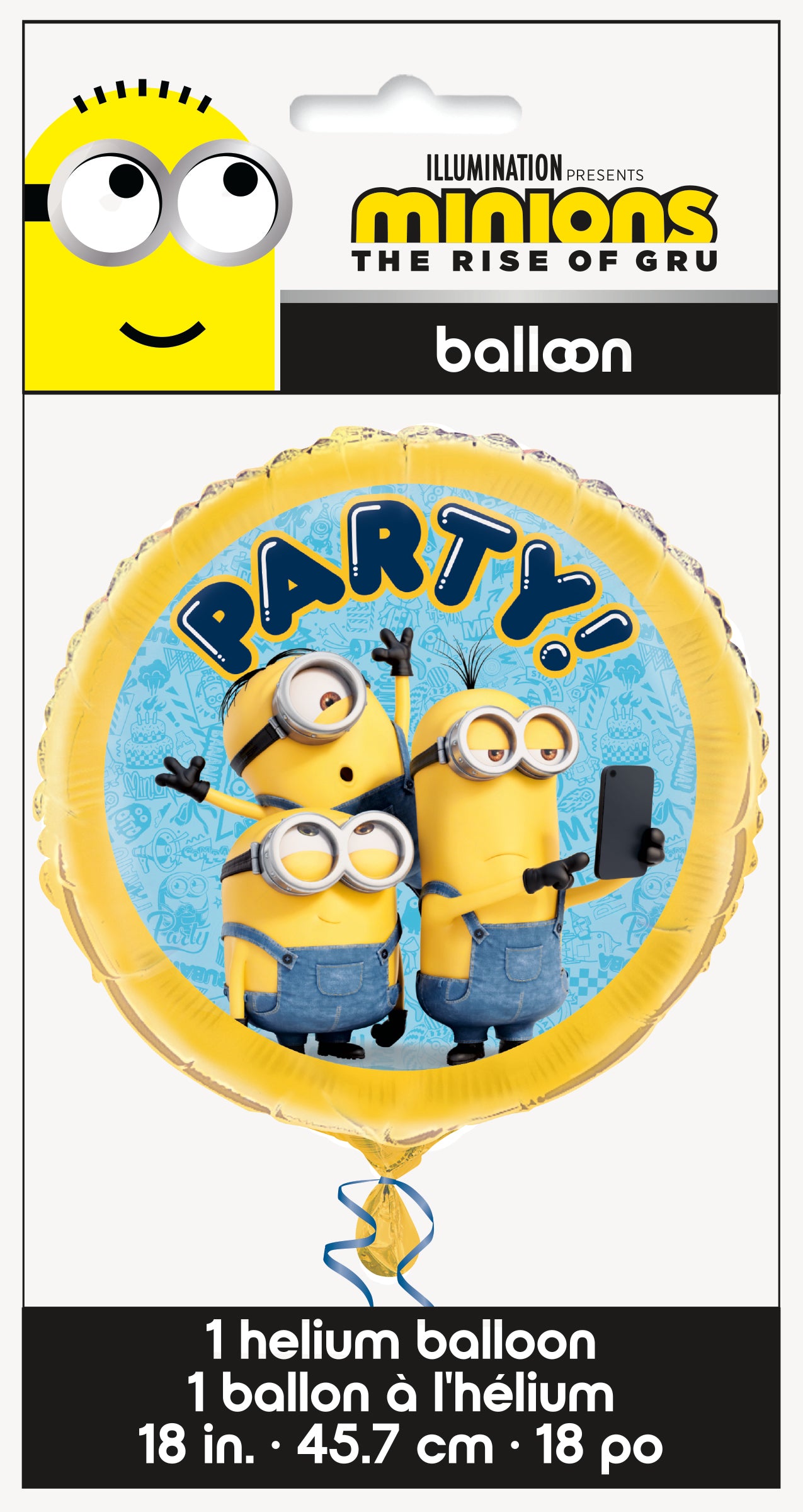 Minions 2 Round Foil Balloon, 18"