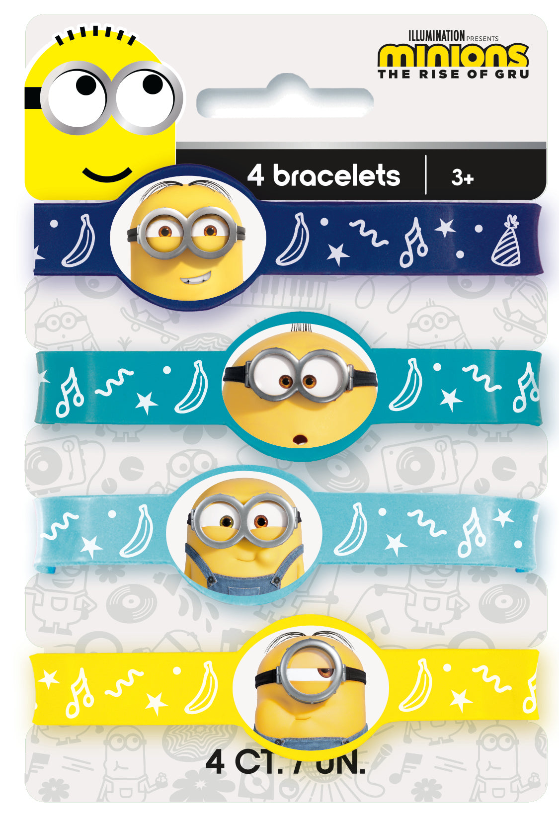 Minions 2 Stretchy Bracelets, 4-pc