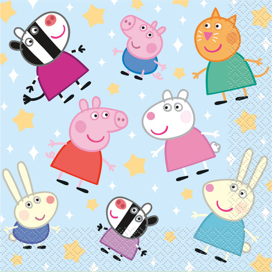 Peppa Pig Luncheon Napkins, 16-pc