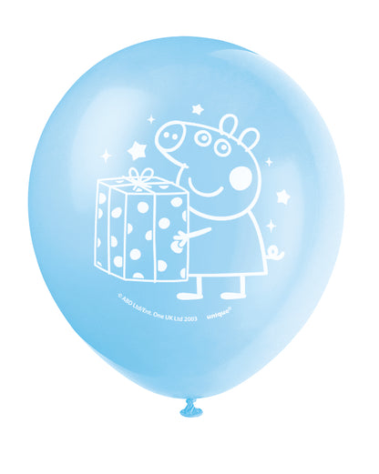 Peppa Pig 12" Latex Balloons, 8-pc